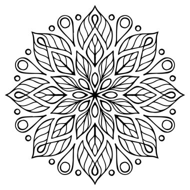 Vektör Hintli Mandala