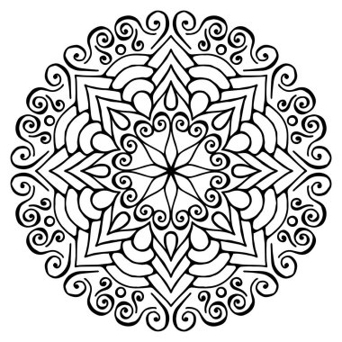 Vektör Hintli Mandala