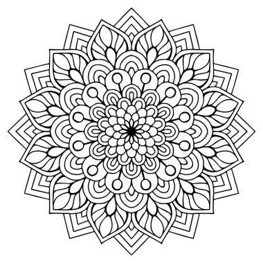 Vektör Hintli Mandala