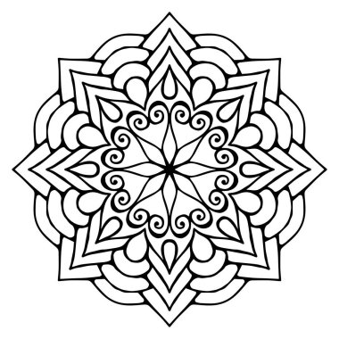 Vektör Hintli Mandala