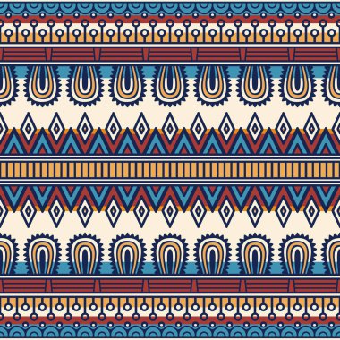 etnik çiçek seamless modeli