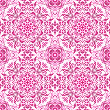 etnik çiçek seamless modeli