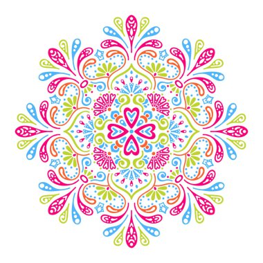 Vektör Hintli Mandala