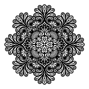 Vektör Hintli Mandala