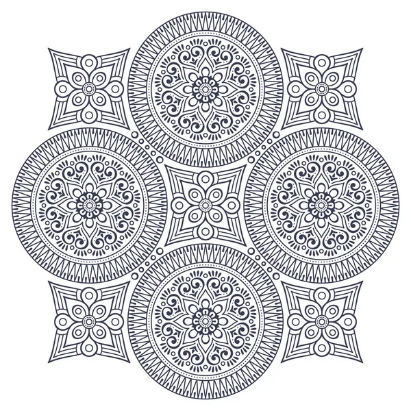 Vetor indiano Mandala — Vetor de Stock