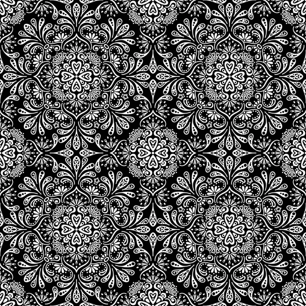 Ethnic floral seamless pattern — Stock Vector