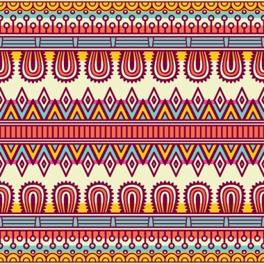 etnik çiçek seamless modeli