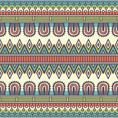 etnik çiçek seamless modeli