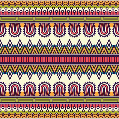 etnik çiçek seamless modeli