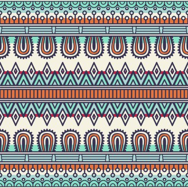 etnik çiçek seamless modeli