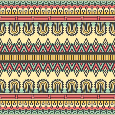 etnik çiçek seamless modeli