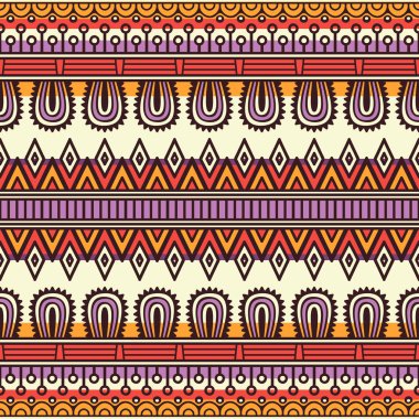 etnik çiçek seamless modeli