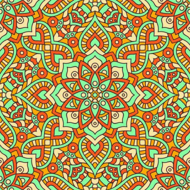 etnik çiçek seamless modeli