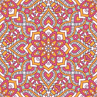 etnik çiçek seamless modeli