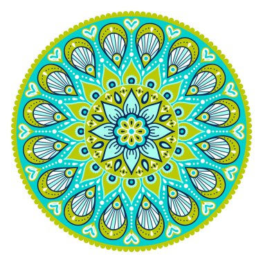 Vektör Hintli Mandala