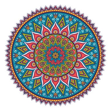Vektör Hintli Mandala