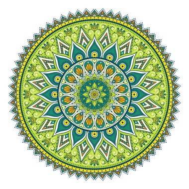 Vektör Hintli Mandala