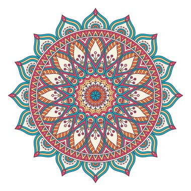 Vektör Hintli Mandala