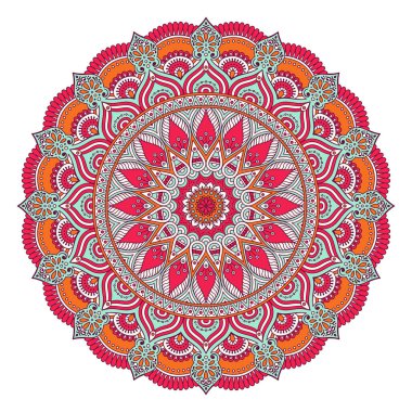 Vektör Hintli Mandala