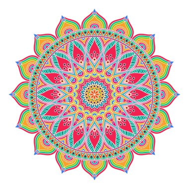 Vektör Hintli Mandala