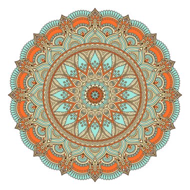 Vektör Hintli Mandala