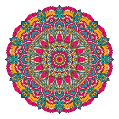 Vektör Hintli Mandala