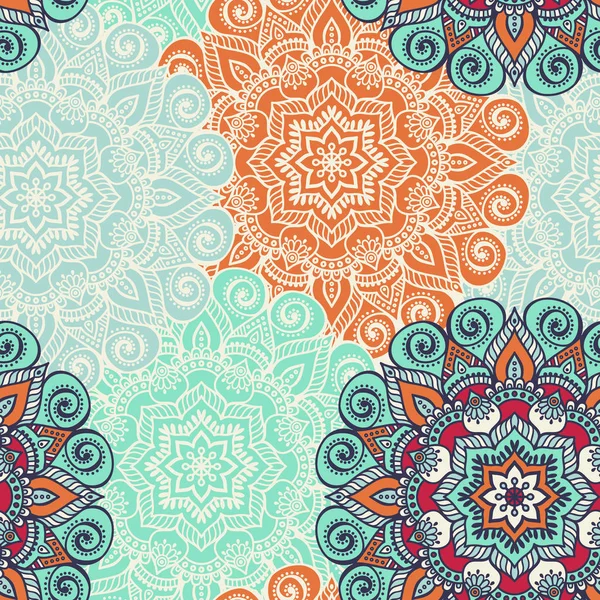 etnik çiçek seamless modeli