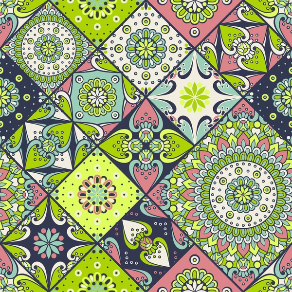 etnik çiçek seamless modeli