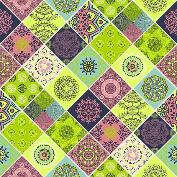 etnik çiçek seamless modeli