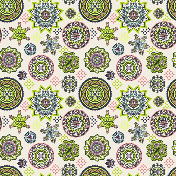 etnik çiçek seamless modeli