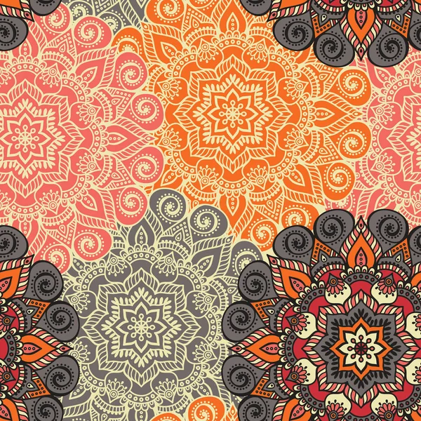 etnik çiçek seamless modeli