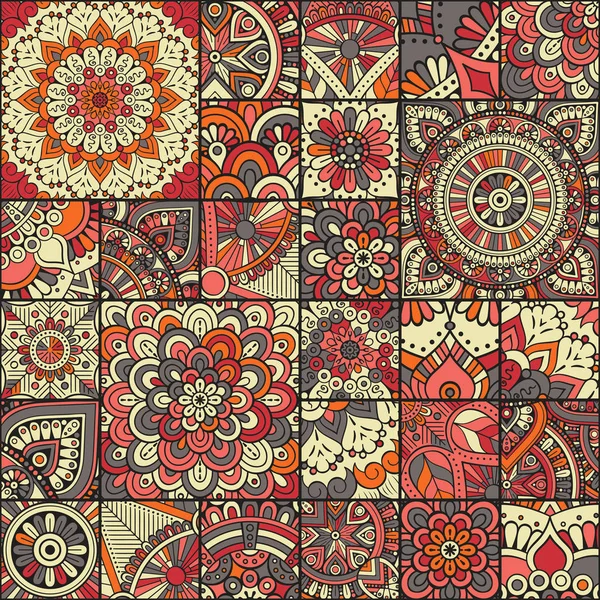 etnik çiçek seamless modeli