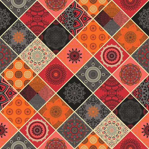 etnik çiçek seamless modeli