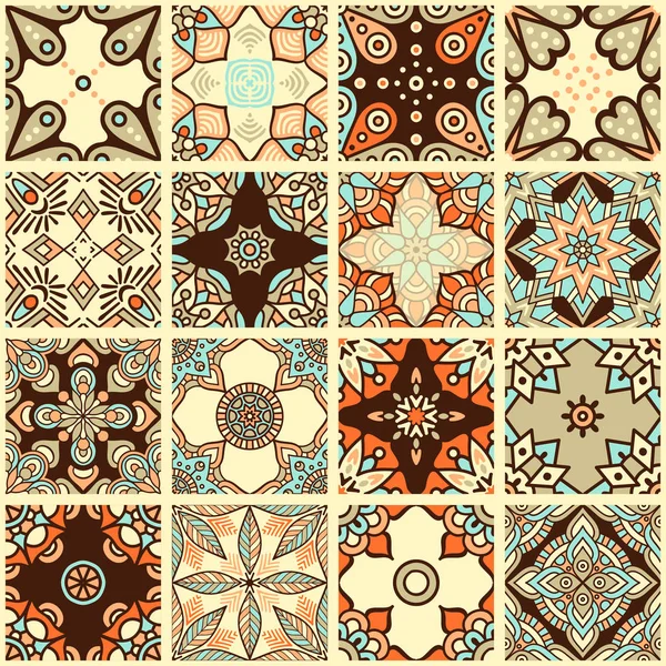 etnik çiçek seamless modeli