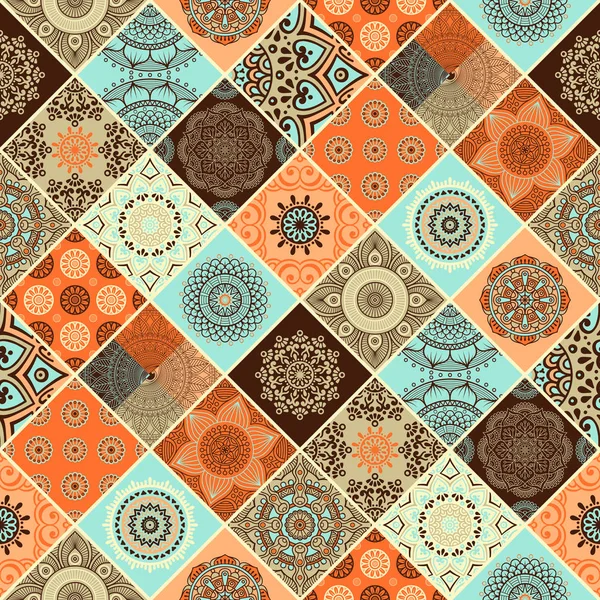 etnik çiçek seamless modeli