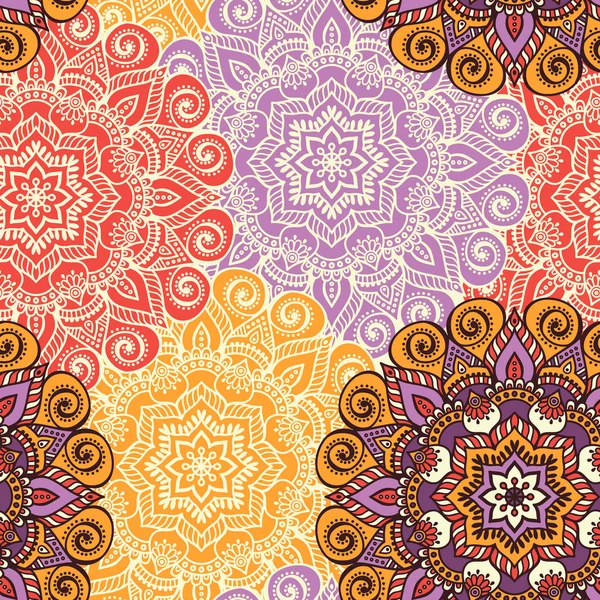 etnik çiçek seamless modeli