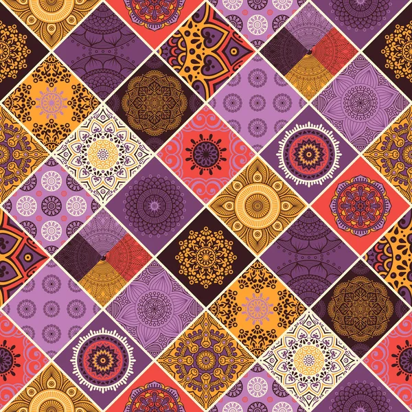 etnik çiçek seamless modeli