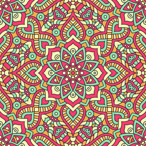 etnik çiçek seamless modeli