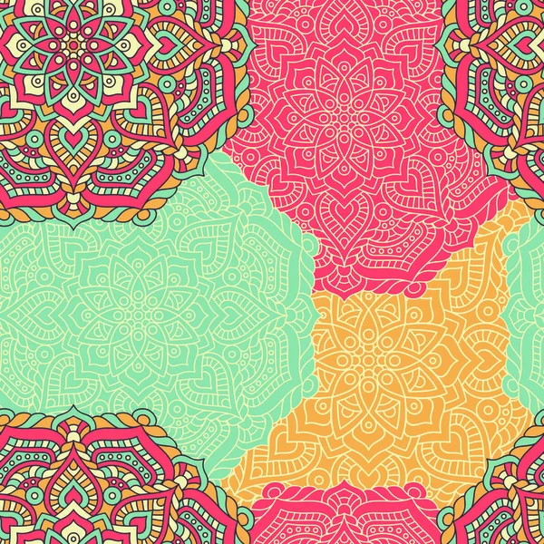 etnik çiçek seamless modeli