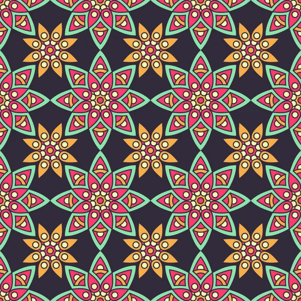 etnik çiçek seamless modeli