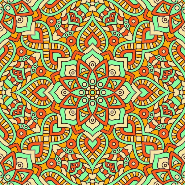 etnik çiçek seamless modeli