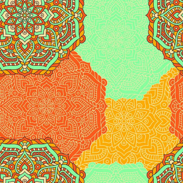 etnik çiçek seamless modeli