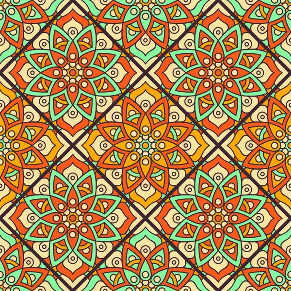 etnik çiçek seamless modeli