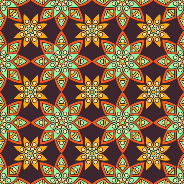 etnik çiçek seamless modeli