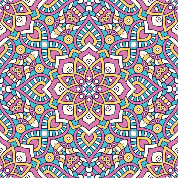 etnik çiçek seamless modeli