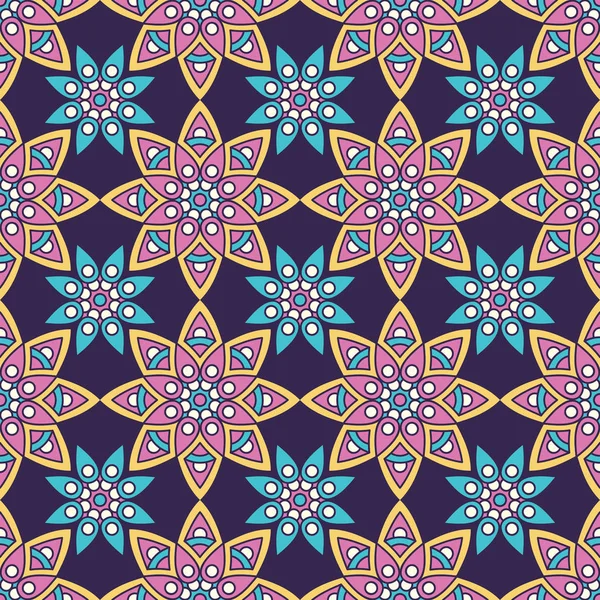 etnik çiçek seamless modeli