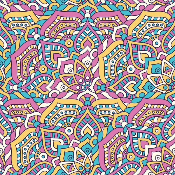 etnik çiçek seamless modeli