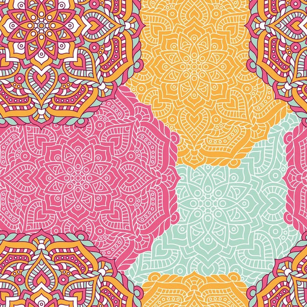 etnik çiçek seamless modeli