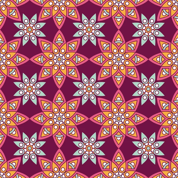 etnik çiçek seamless modeli