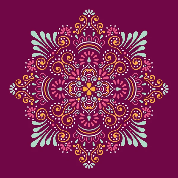 Vektör Hintli Mandala